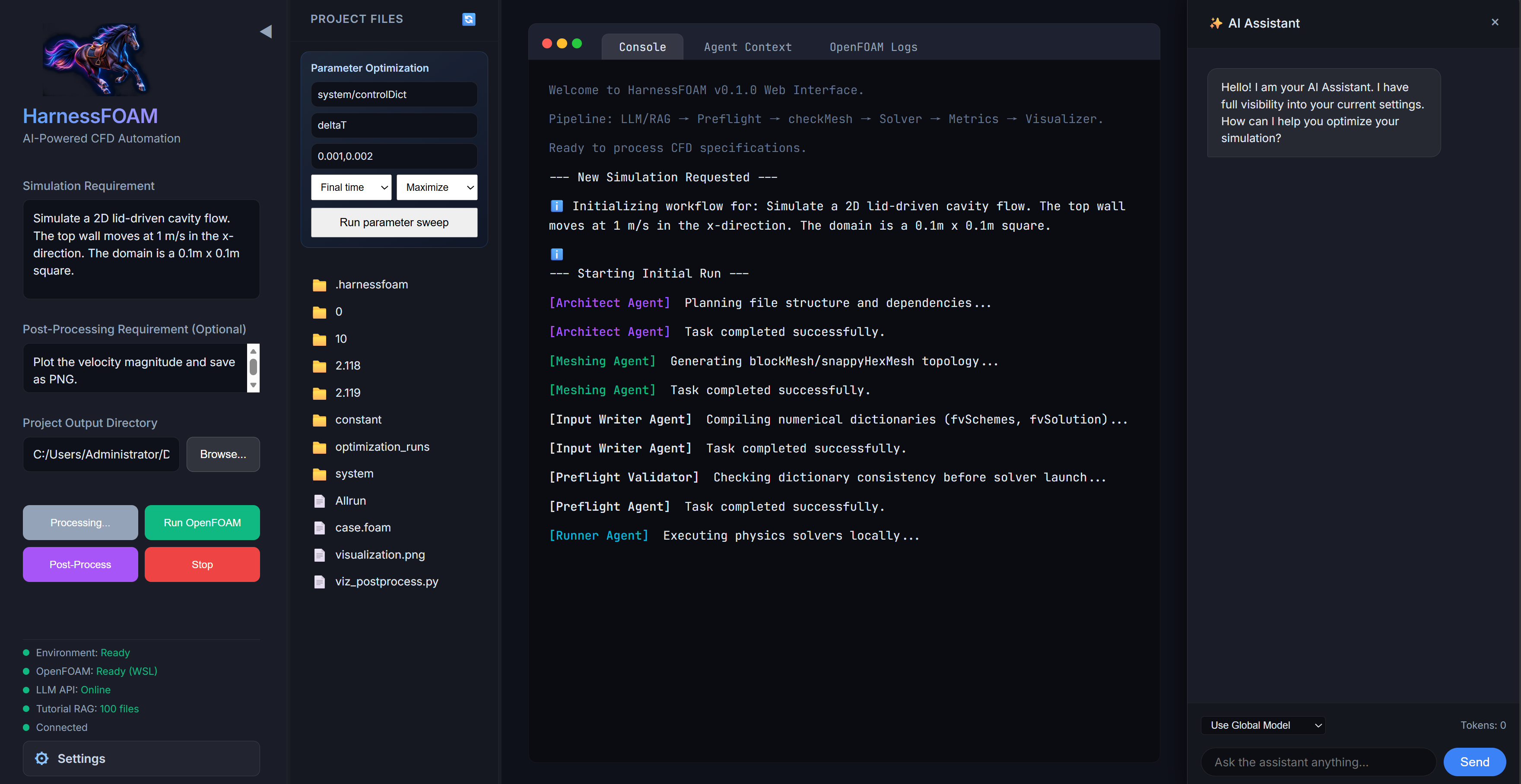 HarnessFOAM Premium Web UI